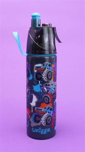 Hydrate with a twist 💦🌈 Our Spritz Drink Bottle mists as you sip! Perfect for school and holiday adventures! https://bit.ly/livinspritzdrinkbottle | Smiggle