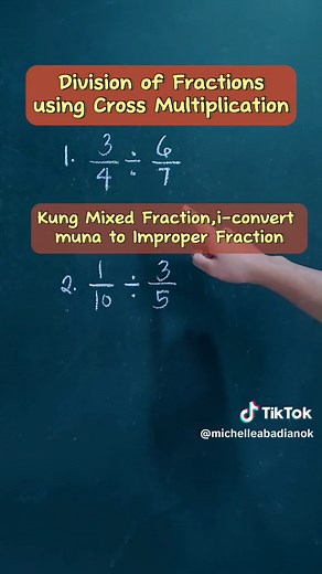 Cross Multiplication for Division of Fractions