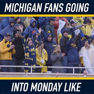 Beating one rival watching your other rival get upset = one quality weekend. | Michigan Wolverines on MLive.com