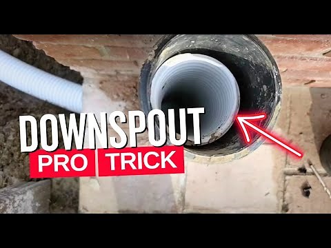 How to Install Underground Gutter Drains When Concrete is in the Way