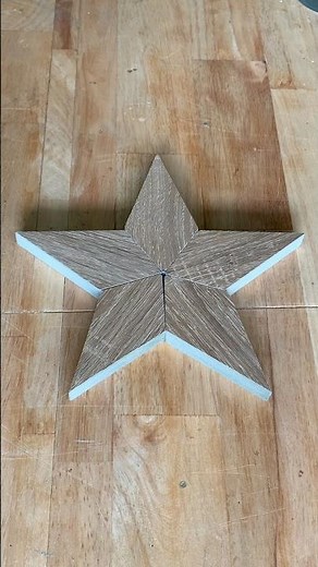 How to make a beautiful and fast wooden 5-pointed star