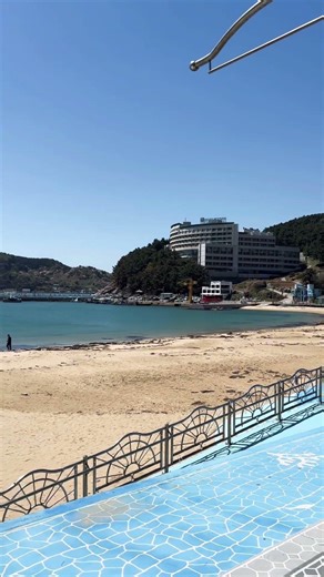 와현해수욕장과 와현유람선 풍경