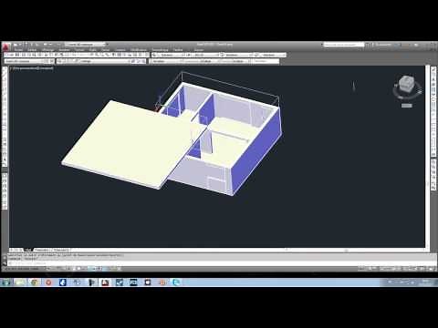 Tuto Autocad 3D - Modéliser une maison en 3D Partie 3 Fin