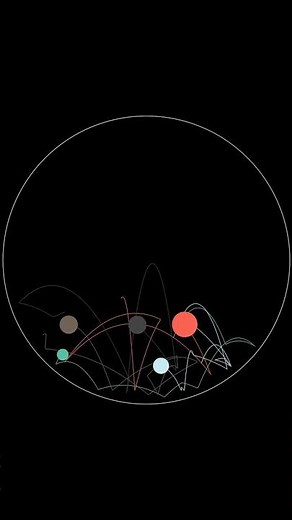 Procedural Zen #323: Turmoil to Unity | Active Moving Points ASMR #animation #asmr #bounce #clack