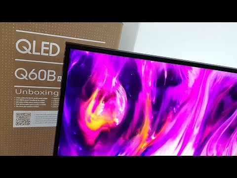 Samsung Q60 Quantum 4K TV Unboxing + Setup with Demo