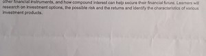 other financial instruments, and how compound interest can help... | Filo