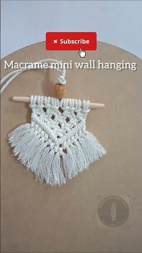 Macramè mini wall hanging | Tutorial step by step for beginners| Boho style