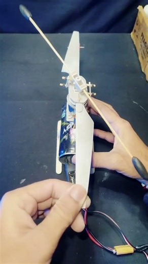 Handmade helicopter model #handicrafts #DIYtoys