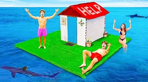 108K views · 2.2K reactions | Living 24 Hours In A Floating House! | Ben Azelart | Facebook