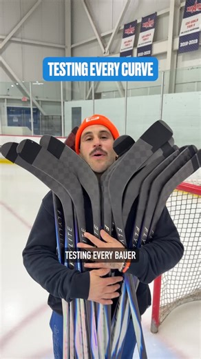 BAUER Hockey on Instagram: "18 different curves 🤯 Mix and match all available color, flex, grip, and blade patterns to build your perfect stick from top to bottom. Get started now with #MyBAUER."