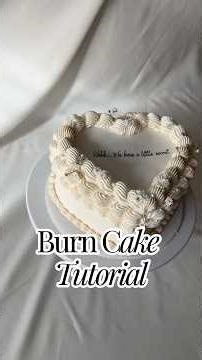 Burn Cake Tutorial. #cakedecorating #cake #burncake #cakeseries