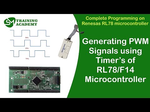 Generating PWM signals in RL78 microcontroller