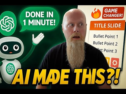 Use ChatGPT to create AMAZING PowerPoint Presentation FAST!