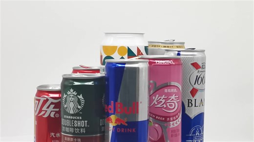 Aluminum Cans with Can Lids with Energy Drink