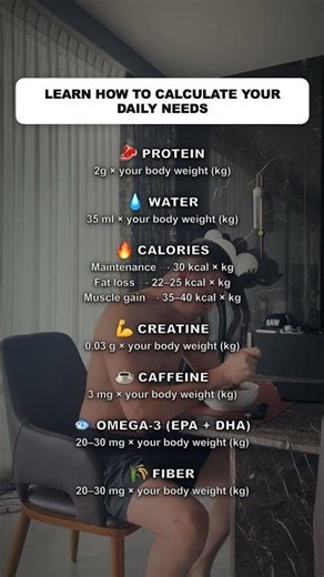 How To Calculate Your Exact Daily Nutrition Needs