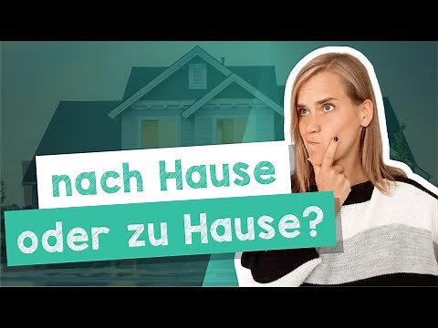 How to Say "I am going home" in German - nach oder zu Hause?! - A2 [with Jenny]