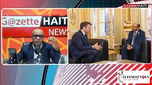 2.9K views · 27 reactions | Prezidan fransè a Emmanuel Macron resevwa prezidan CPT a Leslie Voltaire nan Palais li. Kisa yo di? Emisyon " Le Rendez-Vous avec Volcy Assad" mèkredi 29 janvye 2025. PA BLIYE ABÒNE AVÈK NOU SOU FACEBOOK, YOUTUBE | Gazette Haiti News | Facebook