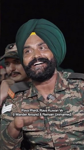 Fauji Song By An Indian Soldier | Curly Tales #shorts