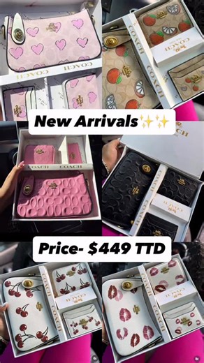 The Wholesale Corner on Instagram: "✨New Arrivals ✨ Coach gift sets are here 😍 Perfect for gifting or treating yourself 💼💖 💰 Price: $449 TTD 🎁 Comes in box 🚚 Fast local delivery available 📲 Order now before they sell out!"