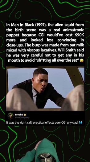 Will Smith eating alien burp in Men in Black (1997)