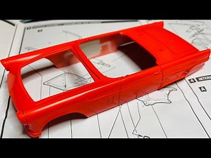 Building an 1/25 AMT 1956 Thunderbird Part 1 of 2 - Scale Model Kit Building