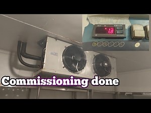 Walking chiller commissioning completed | cold room
