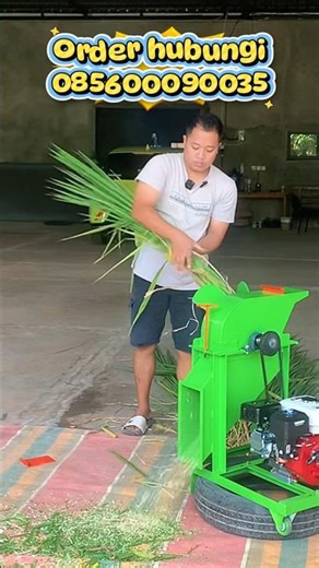 Tes Cacah Rumput Dengan Mesin Cacah C1000 Seri Terbaru 1 input dan 2 output #mesincoper