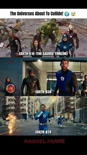 These Are 3 Different Marvel Earths! 🌍 | #Marvel #MCU #Multiverse #FantasticFour #AvengersDoomsday