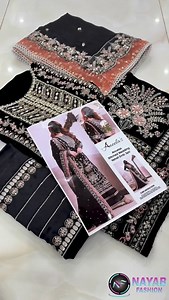 11K views · 378 reactions | Book your order now: +ퟗퟑퟑퟔퟏퟖퟏퟎퟐퟖퟔ Dress Code: Nf hoor black velvet Fabric: full net ( L 47” x W 32” ) Dupatta: chiffon Trouser : Emb silk Detailing: thread , zari & seq embwork + heavy addwork on it.. www.nayabfashion.com.pk Shipping worldwide  Stitching facility available! Call/text for more info or orders: +923100122349 | +923149527139 | Nayabfashion | Facebook