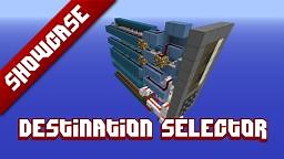 Destination Selector w/ Build in 7-segment display Minecraft Map