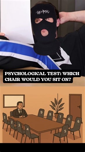 PSYCHOLOGICAL TEST: WHICH CHAIR WOULD YOU SIT ON? I'd sit on 5, check description to see about you