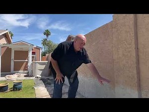 Stucco Repair to Block Wall with Water Damage
