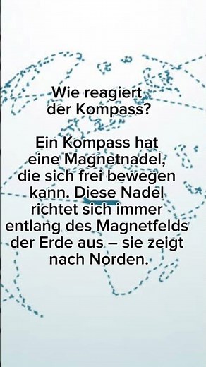 Wie funktioniert ein Kompass? #wissen #bildung #wissenschaft #kompass #knowledge #youtubeshorts