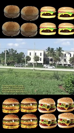 The Hamburger Song #hamburger #cheeseburger #bigmac #whopper #fries #hamburgersong #oldmemes #classic #fypシ