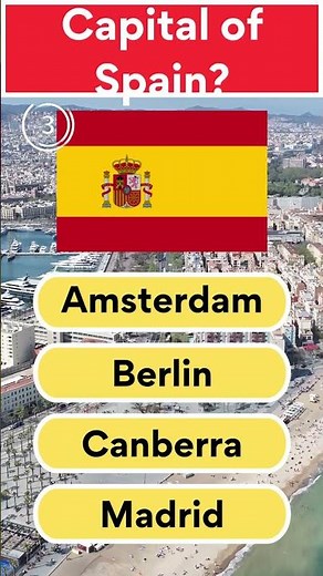 Captal of Spain Geography Quiz Challenge! 🌍