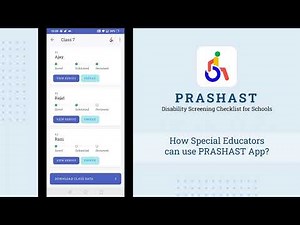 Prashast App : Screening by Special Educator