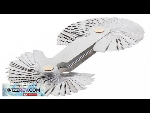 58PCS Metric & Imperial Screw Thread Pitch Gauge Stainless Steel Portable Accurate