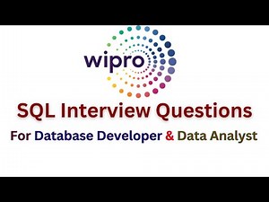 53.Wipro SQL Interview Questions for Database Developer and Data Analyst by ‪@PandeyGuruji‬ #sql