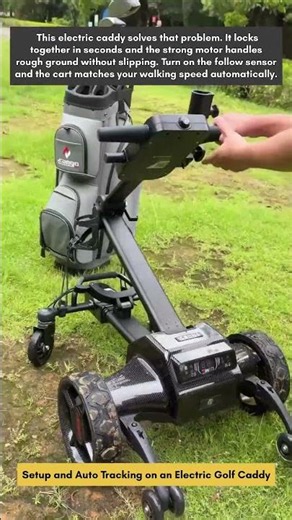 Setup and Auto Tracking on an Electric Golf Caddy