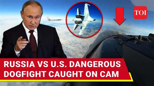 Russia-U.S. Dramatic Dogfight Near Alaska On Camera | Watch