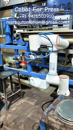 Collaborative Robot for Pick and Place. Cobot for Press Feeder. Robotic Pick and Place for Press.