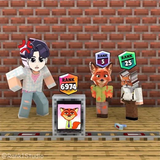 Nick Wilde vs Old Nick Wilde, guess the character in the box to level up your rank! 🤗