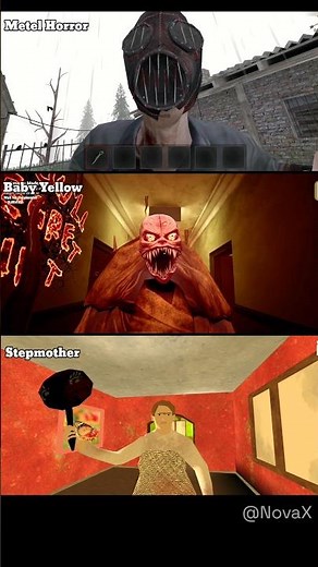 Metel Horror Vs Baby In Yellow Vs Stepmother 3d || Jumpscary Battle #shorts #granny #gaming