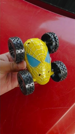 Remote control SPIDER MEAN toy car unboxing and ramp racing test. #remotecontrol #shorts #rc