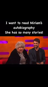 499K views · 14K reactions | I’d love to listen to her autobiography narrated by her. She always has the best life stories and tells them so well #grahamnortonshow #bookishmemes #miriammargoyles #funnystories | Thismumreads | Facebook