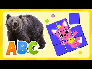 Learn the ABCs with Animal Puzzles 🐻 ‪@PinkfongPlayground‬