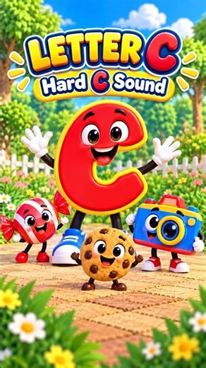 Letter C Song | Hard C Sound 🍬🍪📷 #AlphabetForKids #ABCForKids #PhonicsForKids