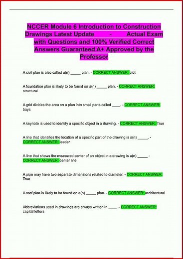Nccer Module 6 Introduction To Construction Drawings Latest video