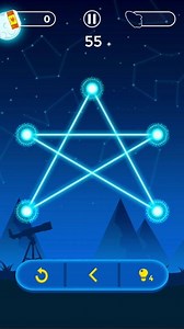 Connect the stars with one line in our new puzzle game Connect One! Play for your chance to #win $1,695 today! https://buff.ly/2nPg61J | Big Time App