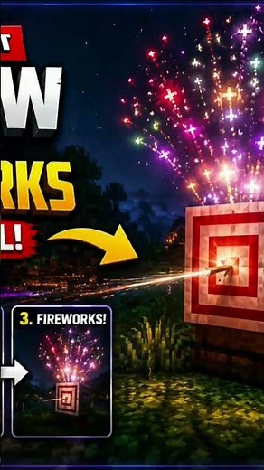 🎯 Minecraft Fireworks Launcher Tutorial! 🎆